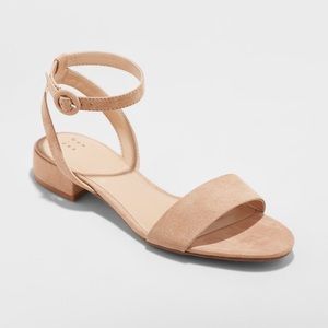 Nude Winona Ankle Strap Sandals — A New Day